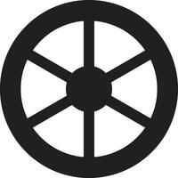 voiture roue icône isolé sur blanc Contexte vecteur