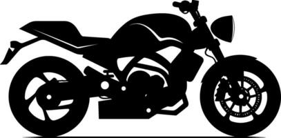 silhouette de moto côté vue vecteur conception. ai généré illustration.