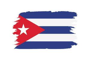 vecteur illustration de république de Cuba drapeau