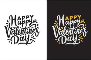 la Saint-Valentin journée typographie T-shirt conception, Valentin T-shirt des idées pour des couples, Valentin marque T-shirt conception. Valentin chemise des idées pour maman et fille vecteur