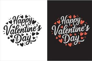 la Saint-Valentin journée typographie T-shirt conception, la Saint-Valentin journée couple T-shirt conception, la Saint-Valentin journée T-shirt conception, Valentin chemise des idées pour des couples, Valentin marque T-shirt. vecteur