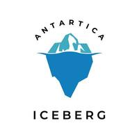 iceberg monter logo vecteur illustration modèle icône graphique conception