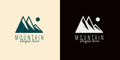 Montagne logo abstrait vecteur conception. logotype modèle pour extrême sport, grimpeurs, la nature aventures, explorateurs