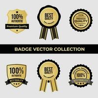 meilleur qualité badge illustration ensemble vecteur