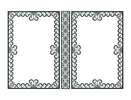 Cadre ornemental livre couverture conception vecteur