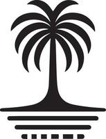 paume arbre vecteur logo silhouette, paume icône vecteur