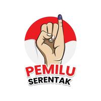 indonésien élection illustration vecteur