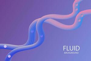 3d fluide vague lequid forme serpent coloré vecteur arrière-plan, abstrait art conception avec pente Couleur