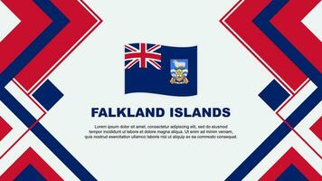 Falkland îles drapeau abstrait Contexte conception modèle. Falkland îles indépendance journée bannière fond d'écran vecteur illustration. Falkland îles bannière