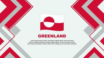 Groenland drapeau abstrait Contexte conception modèle. Groenland indépendance journée bannière fond d'écran vecteur illustration. Groenland bannière