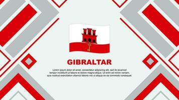 Gibraltar drapeau abstrait Contexte conception modèle. Gibraltar indépendance journée bannière fond d'écran vecteur illustration. Gibraltar drapeau