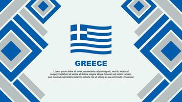 Grèce drapeau abstrait Contexte conception modèle. Grèce indépendance journée bannière fond d'écran vecteur illustration. Grèce