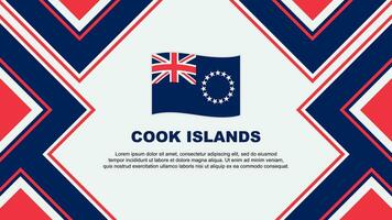 cuisinier îles drapeau abstrait Contexte conception modèle. cuisinier îles indépendance journée bannière fond d'écran vecteur illustration. cuisinier îles vecteur