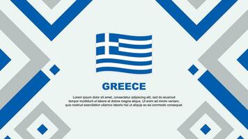 Grèce drapeau abstrait Contexte conception modèle. Grèce indépendance journée bannière fond d'écran vecteur illustration. Grèce modèle