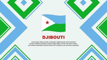 djibouti drapeau abstrait Contexte conception modèle. djibouti indépendance journée bannière fond d'écran vecteur illustration. djibouti indépendance journée