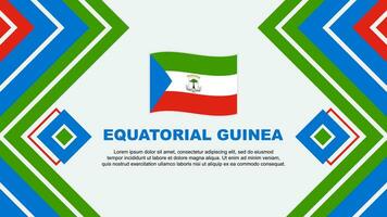 équatorial Guinée drapeau abstrait Contexte conception modèle. équatorial Guinée indépendance journée bannière fond d'écran vecteur illustration. équatorial Guinée conception