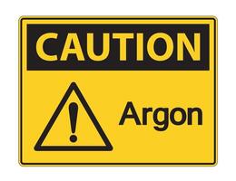 Attention signe symbole argon vecteur