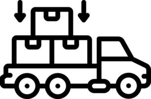 icône de ligne pour le chargement vecteur