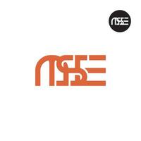 lettre mse monogramme logo conception vecteur