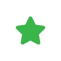vert étoile icône vecteur modèle isolé sur une blanc Contexte