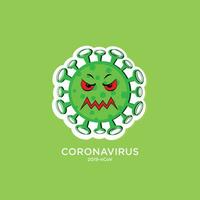 illustration graphique vecteur de couronne virus dans Wuhan, couronne virus infection. 2019-nvoc virus.corona virus microbe.