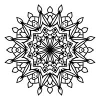 noir et blanc mandala modèle conception vecteur