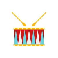 tambouriner. tambour vecteur illustration dans plat style. musical instrument.