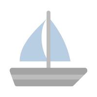 voile bateau vecteur plat icône pour personnel et commercial utiliser.