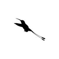 en volant colibri silhouette, pouvez utilisation art illustration, site Internet, logo gramme, pictogramme ou graphique conception élément. vecteur illustration