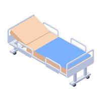 concepts de lit d'hôpital vecteur