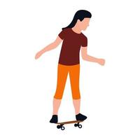 concepts de skateur à la mode vecteur