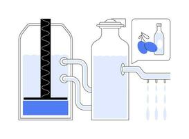 extraire pétrole abstrait concept vecteur illustration.