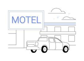 motel abstrait concept vecteur illustration.