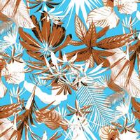 floral fantaisie tisse textile harmonie. vecteur