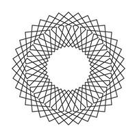 décoratif radial cercle modèle Contexte vecteur