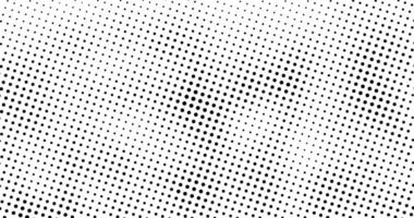 une noir et blanc demi-teinte métal la grille modèle avec une blanc arrière-plan, noir Couleur demi-teinte Contexte demi-teinte cercle à pois point cmyk Contexte point modèle décoloration points vecteur