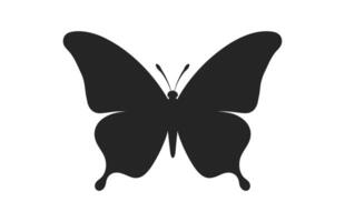 une magnifique papillon silhouette gratuit, une monarque papillon vecteur