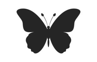 une magnifique papillon silhouette gratuit, une monarque papillon vecteur