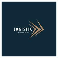 logistique logo icône illustration vecteur conception distribution symbole livraison de marchandises économie finance