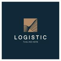 logistique logo icône illustration vecteur conception distribution symbole livraison de marchandises économie finance