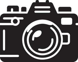 caméra icône vecteur art illustration noir Couleur 4