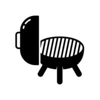 gril le fourneau icône pour barbecue vecteur
