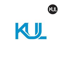 lettre koul monogramme logo conception vecteur