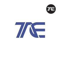 lettre tae monogramme logo conception vecteur