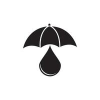 parapluie logo icône, vecteur illustration conception