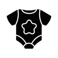 icône de bébé barboteuse dans moderne style, bébé robe vecteur conception