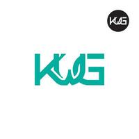 lettre kwg monogramme logo conception vecteur