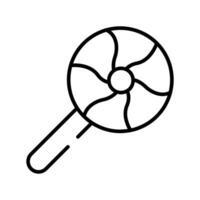 spirale sucette icône conception, vecteur de confiserie article dans branché style, isolé sur blanc Contexte