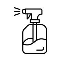 un incroyable icône de l'eau vaporisateur bouteille, nettoyage vaporisateur bouteille vecteur conception