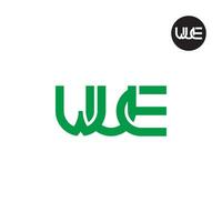 lettre wue monogramme logo conception vecteur